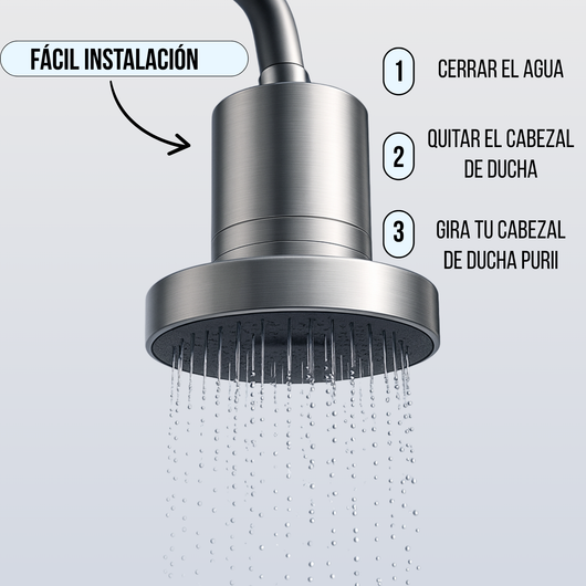 Cabezal de ducha con filtro - Purri